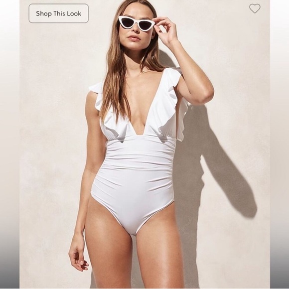 J. Crew Other - J.Crew Long-torso ruched ruffle one-piece swimsuit